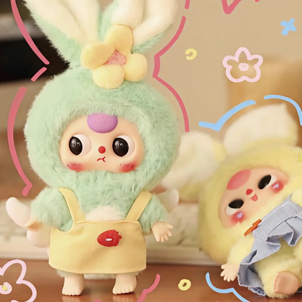 Baby Three Rabbit Macaron Cute Bunny Plush Series Blind Box - Picture 10 of 14
